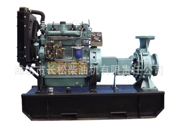 Four cylinder Weifang diesel engine pump unit